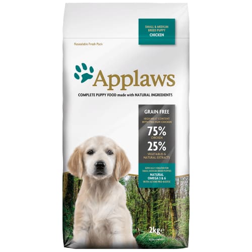 APPLAWS DOG PUPPY S/M bezgraudu sausā barība kucēniem Vista 2kg
